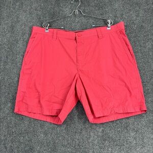 Columbia Washed Out Shorts Red (Salmon) Flat Front Men’s 42 8” Inseam Preppy